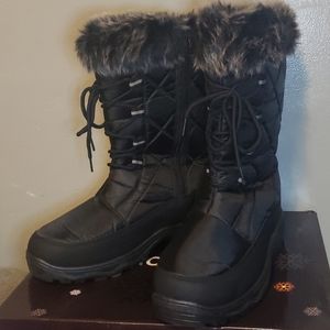 Black Quilted Frost 11 Snow Boot - Women